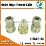 Factory Supply 10~30V 5630 11smd Car Led Light 1156 BA15S BAU15S