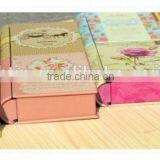 Manufacture Decorative Book Shaped Tin Boxes/fake Book Storage Box