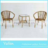 Cheap Outdoor Rattan Chinese Tea Table and Chairs