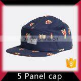 Small moq discount 5 panel hat with leather patch