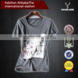 Literary Style Restoring Ancient Ways of Cotton Print Little Girl of OEM T-shirts in London