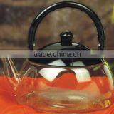 Hot Sale Beautiful Fancy Tableware Clear Heat Resistant Glass Teapot Made in China thumbnail-2