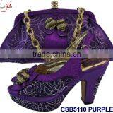 CSB5110 2016 Newest Design Woman Hot Selling Shoes With Matching Bags Crystal Cluth Factory Price Shoes Whole Sale Price thumbnail-5