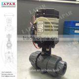 LAPAR Compact Electric PVC Ball Valve Double Union