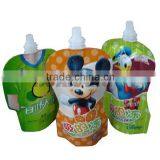 Different flavor and shape jelly packaging bag with spout