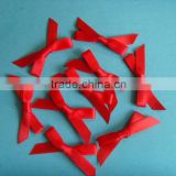 Red satin frame ribbon bows for clothing decoration