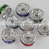 Mixed Color Jewelery Beads, Rhinestone, Silver Multicolor (RSB038NF) thumbnail-1