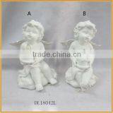 Handmade Little Resin Angel Figurines With Light