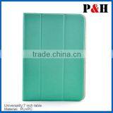 High Quality Tri-fold 7 Inch Tablet Case Cover ,Universal PU Leather Case Cover Stand thumbnail-1