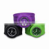 Slap Watch Rubber Snap Sport Silicone Different Colors Unisex Wrist Watches