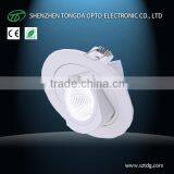 360 degree rotatable COB led downlight dimmable 7w 10w 12w (TongDa)