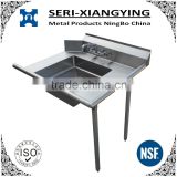 NSF Approval Stainless Steel Soiled Dish Table