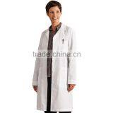 Doctor Uniform Printed/embroideried Customized Logo for Female/men/unisex White Long Sleeve Lab Coat With Inner Pocket OEM thumbnail-2