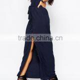 Women's Casual Long Dress Long Sleeve Fork Maxi Dress thumbnail-4