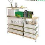 HOT! Fabric and Wood Home Storage Shelf