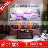 Wholesale Dropshipping Flowers in a Basket Oil Painting Crystal Artwork for Home Docor thumbnail-2