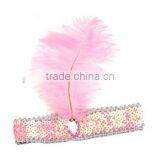Headband Costume Accessory-3colors Ostrich Feather thumbnail-4