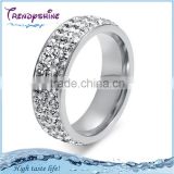 Cheap women's silver stainless steel stone ring from saudi arabia