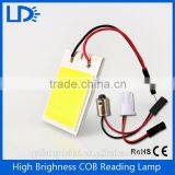 Auto top light brightness cob panel light car led reading light