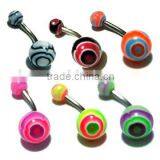 Acrylic Belly Bar Navel Ring Body Piercing Jewelry Yiwu Commondities