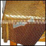 2014 Modern Design Gold Metallic Mesh Fabric/factory Supplying