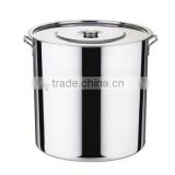 New Professional Commercial Grade 40 QT (Quart) Heavy Gauge Stainless Steel Stock Pot, 3-Ply Clad Base, Induction Ready