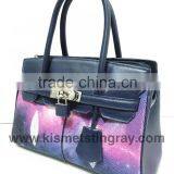 SMART CASUAL LADIES HANDBAGS, TOP HANDLE HANDBAGS WITH ADJUSTABLE SHOULDER STRAP, HIGH QUALITY GENUINE STINGRAY BAGS thumbnail-4