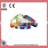 Sporting Gifts Colorful Silicone Bracelet/Wristband China Supplier Fluorescent Glowing Silicone Wristband thumbnail-2