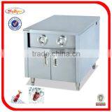 Stainless Steel Kitchen Work Table With Cup Dispenser thumbnail-1