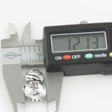 Peanut Shape Engraved Silver Beads DIY Sterling Silver Jewelry thumbnail-3