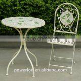 Folding Antirust Wrought Irons Mosaic Table thumbnail-4