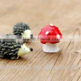 Cy307 Miniature DIY Fairy Garden Accessories 3pcs/set,two Hedgehog and One Mushroom thumbnail-6