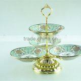 Colorful Decal Ceramic Cake Stand/candy Stand for Weeding/party Use With Cheap Price in Stock thumbnail-1