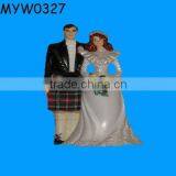 Ceramic Wedding Ribbon CakeTopper thumbnail-1