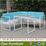 All Weather Sectional Garden Sofa Outdoor Aluminum Sofa Furniture thumbnail-2