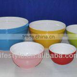 5 Pieces Solid Colored Mixing Bowls Set thumbnail-1