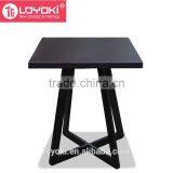 Modern Black Round and Square Shape Wooden Side Table High Quality Home Furniture End Table thumbnail-2