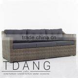 Atlantic Outdoor Wicker Bench - Conversation Wicker Furniture - Vietnam Poly Rattan thumbnail-2