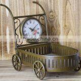 COOPER METAL RADIO SHAPE TABLE TOP CLOCK thumbnail-1