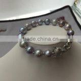 4-5 mm Purple Freshwater Pearl Bracelet thumbnail-6