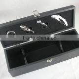 K0420-4W Single Wine Bottle Wooden Box thumbnail-2