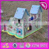 Top Fashion Kids Pretend Indoor Wooden Castle W06A001-S thumbnail-5