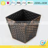 Galvanized Garden Wrought Iron Outdoor Planters Coated Zinc Flower Pot thumbnail-2