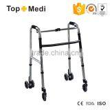 TOPMEDI Aluminum Walking Aids Series Walker With Wheels thumbnail-1