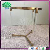 New Fashion Acrylic Coffee Table Small Round Table Home Furniture Metal Table thumbnail-2