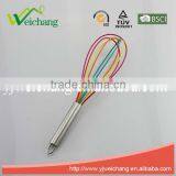 WCE413 Good Quality Colorful Egg Whisk Silicone Wire Whisk, Egg Frother, Milk & Egg Beater Blender Hot Sales thumbnail-1