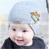 Hat Manufacturer of Pure White Acrylic Knitted Hat Warm and Lovely thumbnail-3
