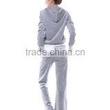 The Spring Of 2015 Shallow Linen Grey Velvet Two Piece Sport Suit HSS9242 thumbnail-3