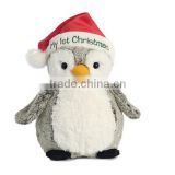Custom plush penguin/singing plush christmas penguin/plush penguin