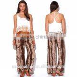 New Style Fashion Animal Print Boho Wide Leg Women's Pants thumbnail-6